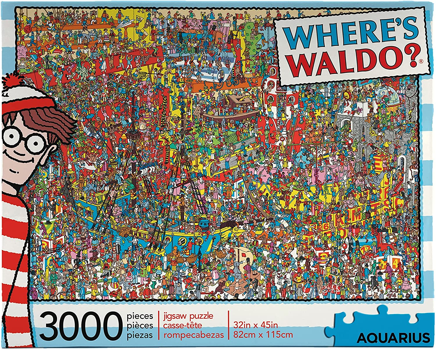 Aquarius 68507 Where'S Waldo 3,000Pc Puzzle image number 2