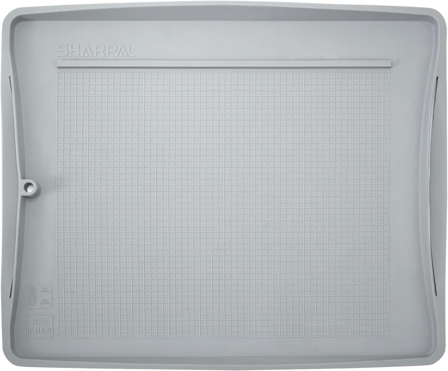 SHARPAL 149H Sharpen-No-Mess Silicone Sharpening Stone & Whetstone Tray, Knife Sharpener Mat with Anti-Slip Textures, Stopper Bar & Basket-Style Handles, 0.21 Gal (800 Ml) Water Storage, Easy to Clean