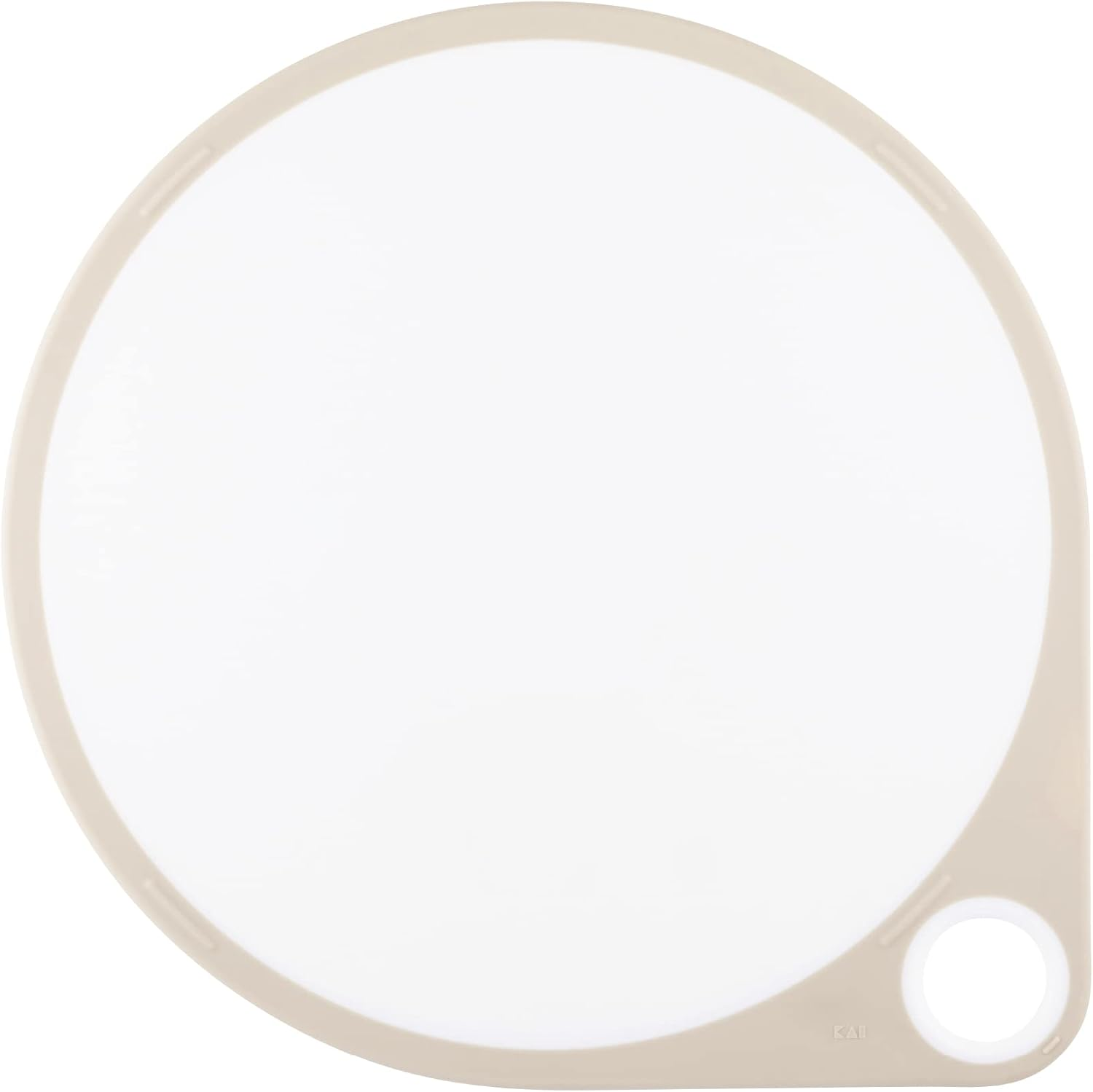 Kai Corporation Kai Kitchen AP5328 round Cutting Board, 11.8 Inches (30 Cm), White, Dishwasher Safe