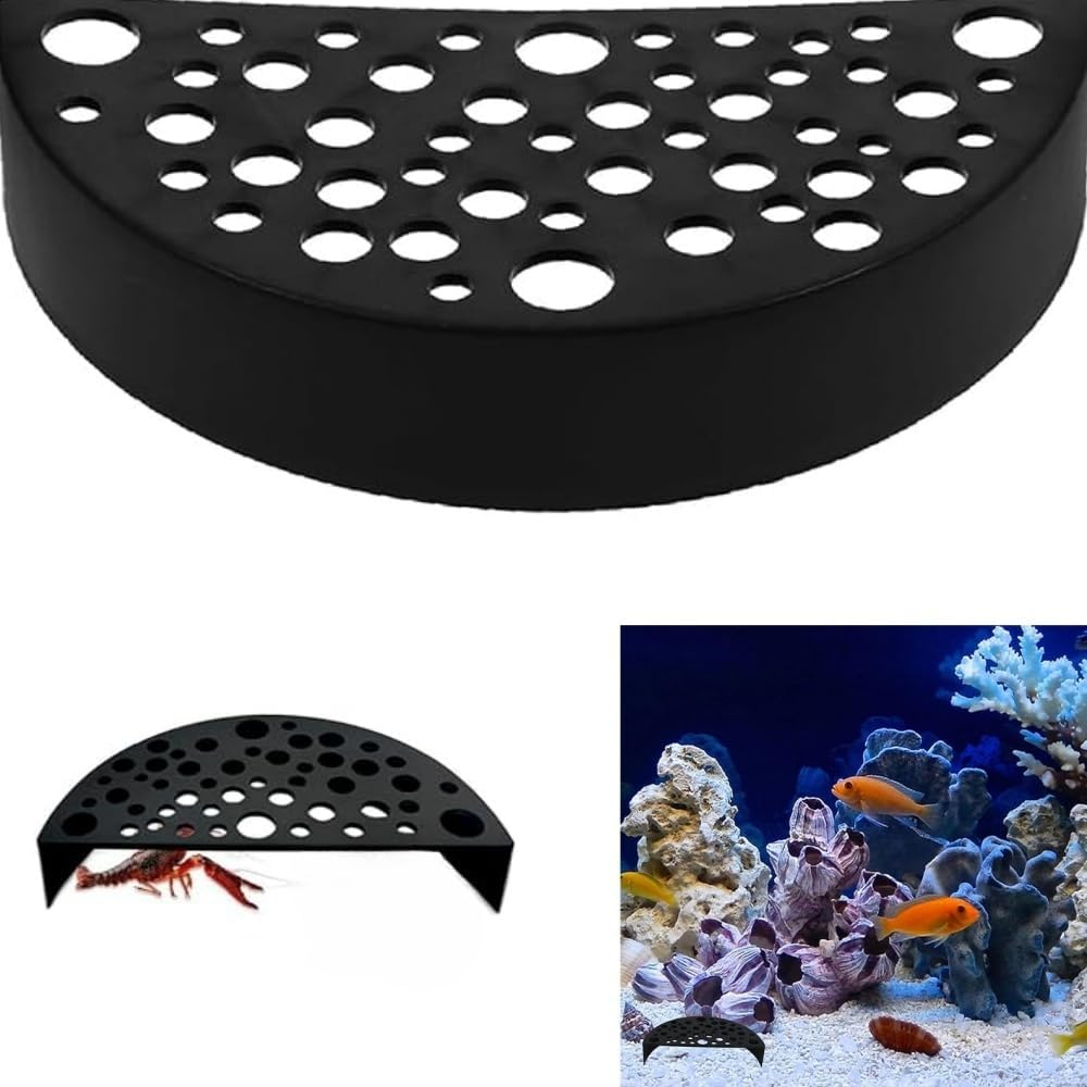 Shrimp Hides for Aquarium, Black Shrimp Cave Shelters & Small Fish Tunnel for Breeding, Durable Aquarium Hideout Decor, Tank Accessories for Shrimp and Small Fish image number 1