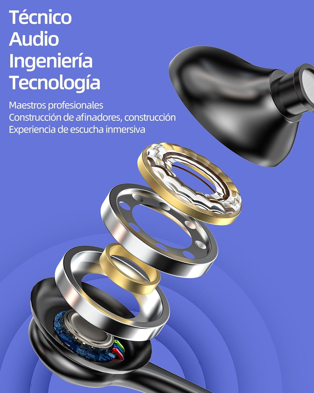 USB C Headphone (2 Pack) for Phone 16 15 Pro Max Type C Audio Cable Jack Plug Headphone Type C Compatible with Samsung S24 S23 Microphone Wired Android Tablet PC for Pad Headphones