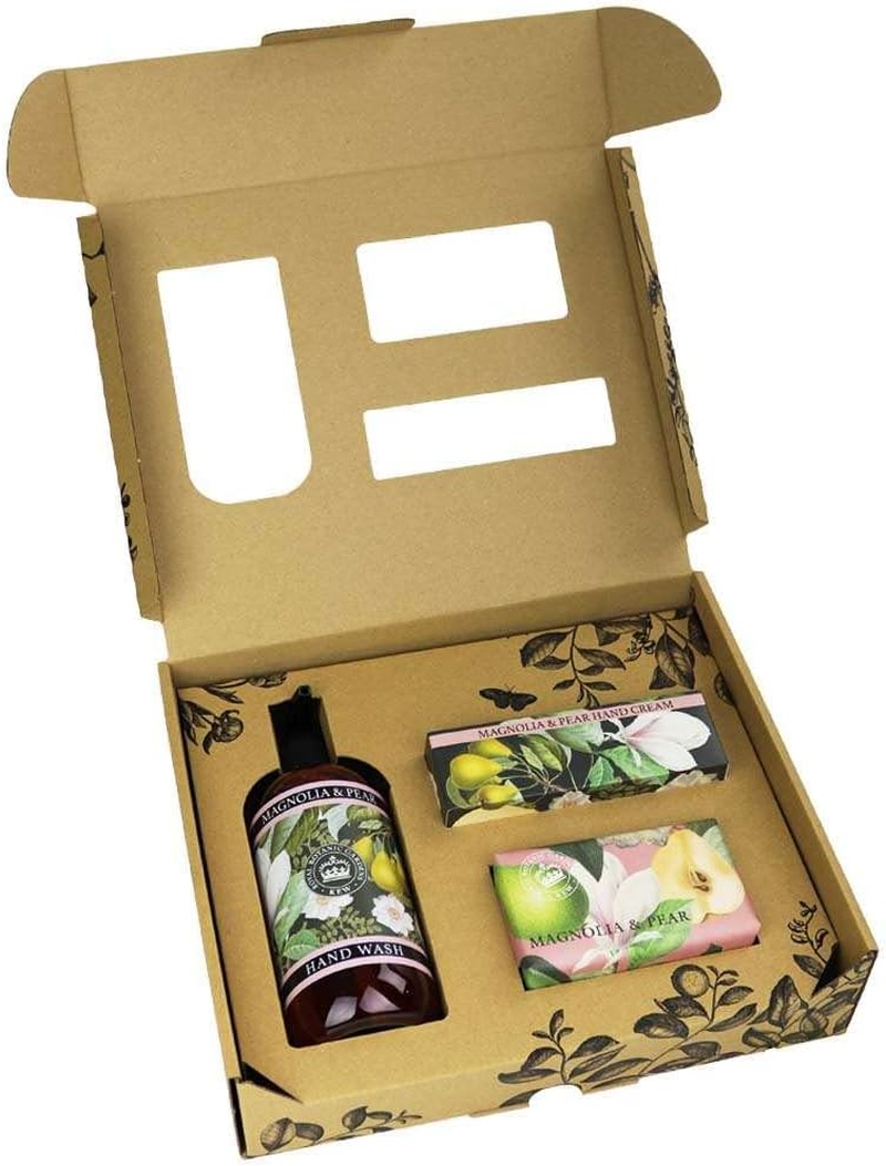 English Soap Company Kew Gardens Magnolia and Pear Essential Hand Care Gift Box image number 1