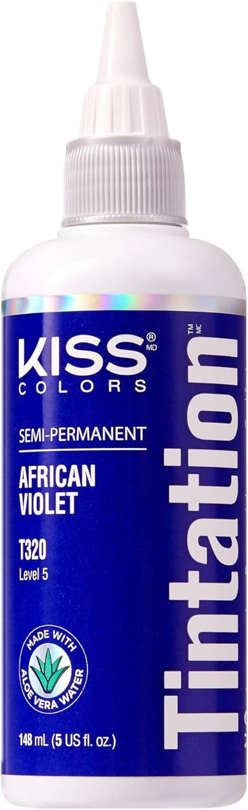 Kiss Tintation Semi-Permanent Hair Color Treatment Jet Black 148 Ml