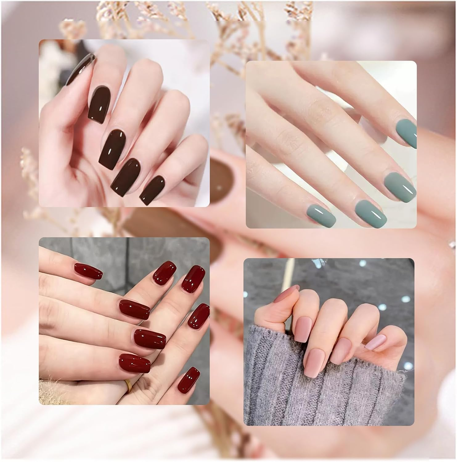 HENWUBEI 500 Fake Nails Kit with Nail Clipper, 10 Sizes Natural Oval French Tips, ABS Acrylic Nails for Women，Girls &ndash; DIY Home & Salon Use, Wedding, Parties, Gifts image number 2