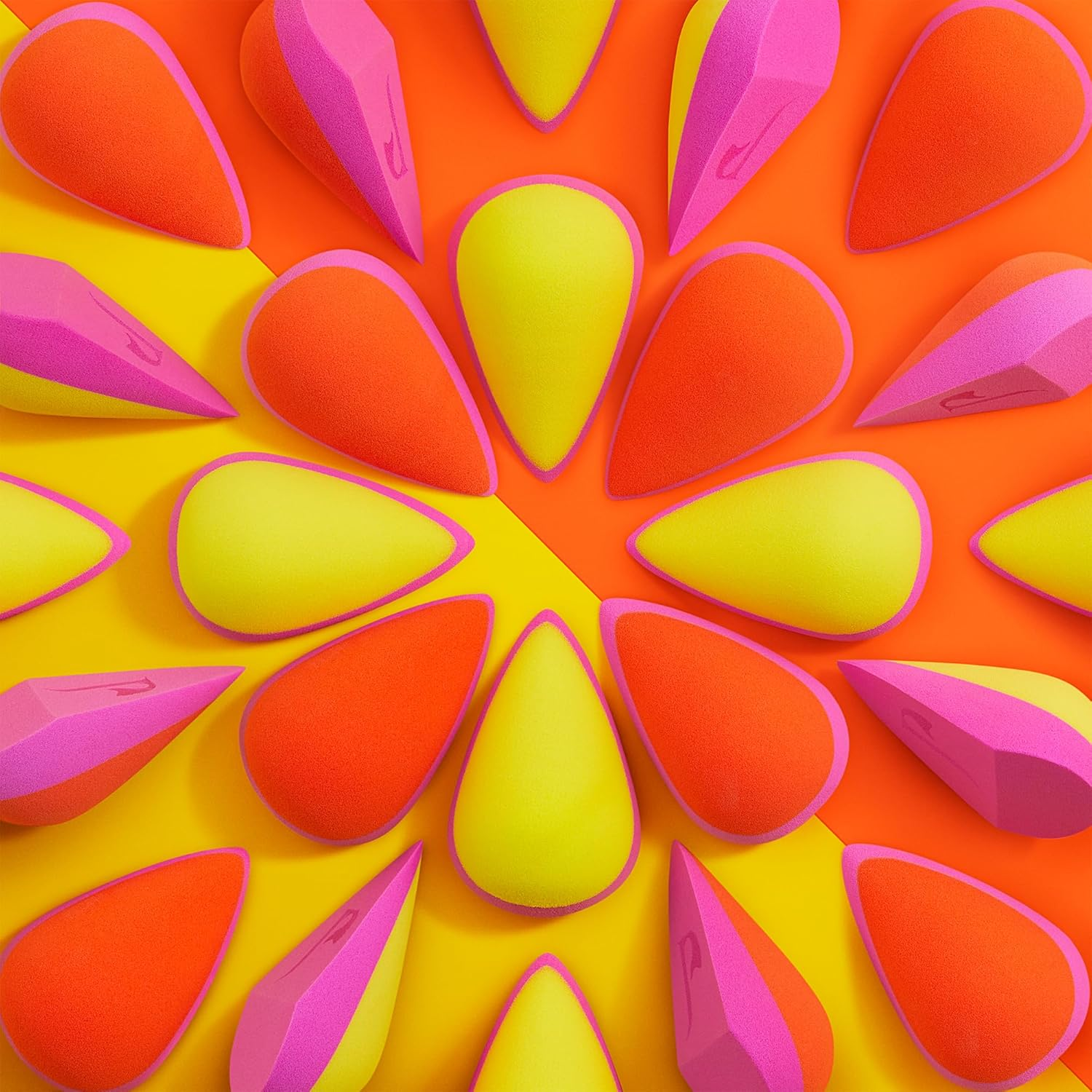 Juvia'S Place I Am Magic Sponge Orange&Pink - Face Blending Flawless Makeup Foundation Powder Setting Soft Cosmetics Puffs Wedges Travel Essentials Skincare Tools Blenders Blush Beauty Accessories