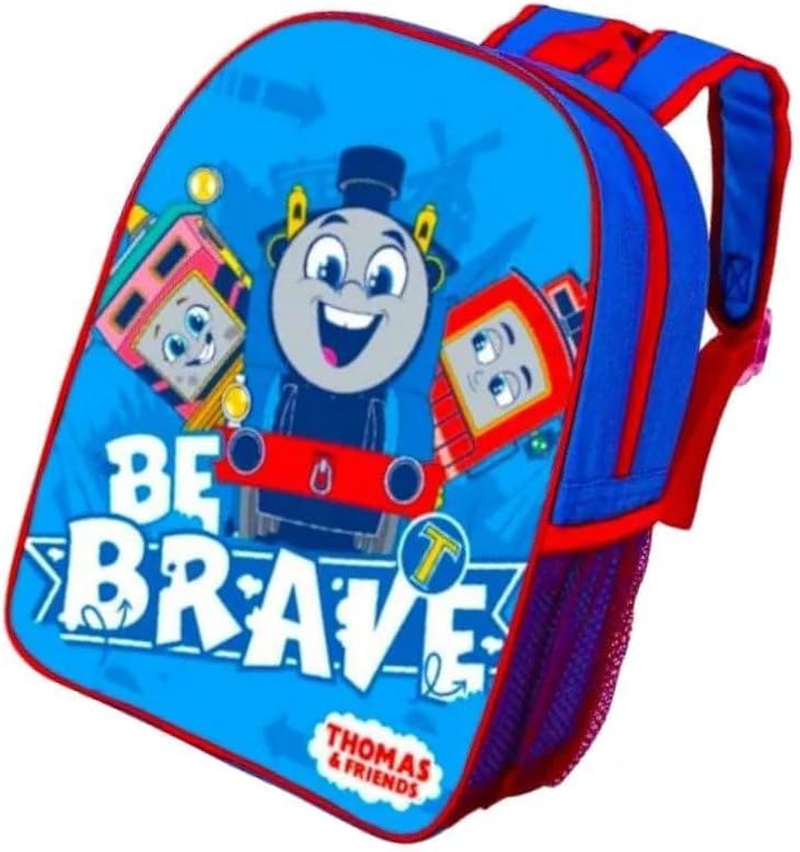 TDL Thomas the Tank Engine Backpack Kids Train Character School Bag Lunch Travel Rucksack with Side Mesh Pocket, Blue, One Size image number 5