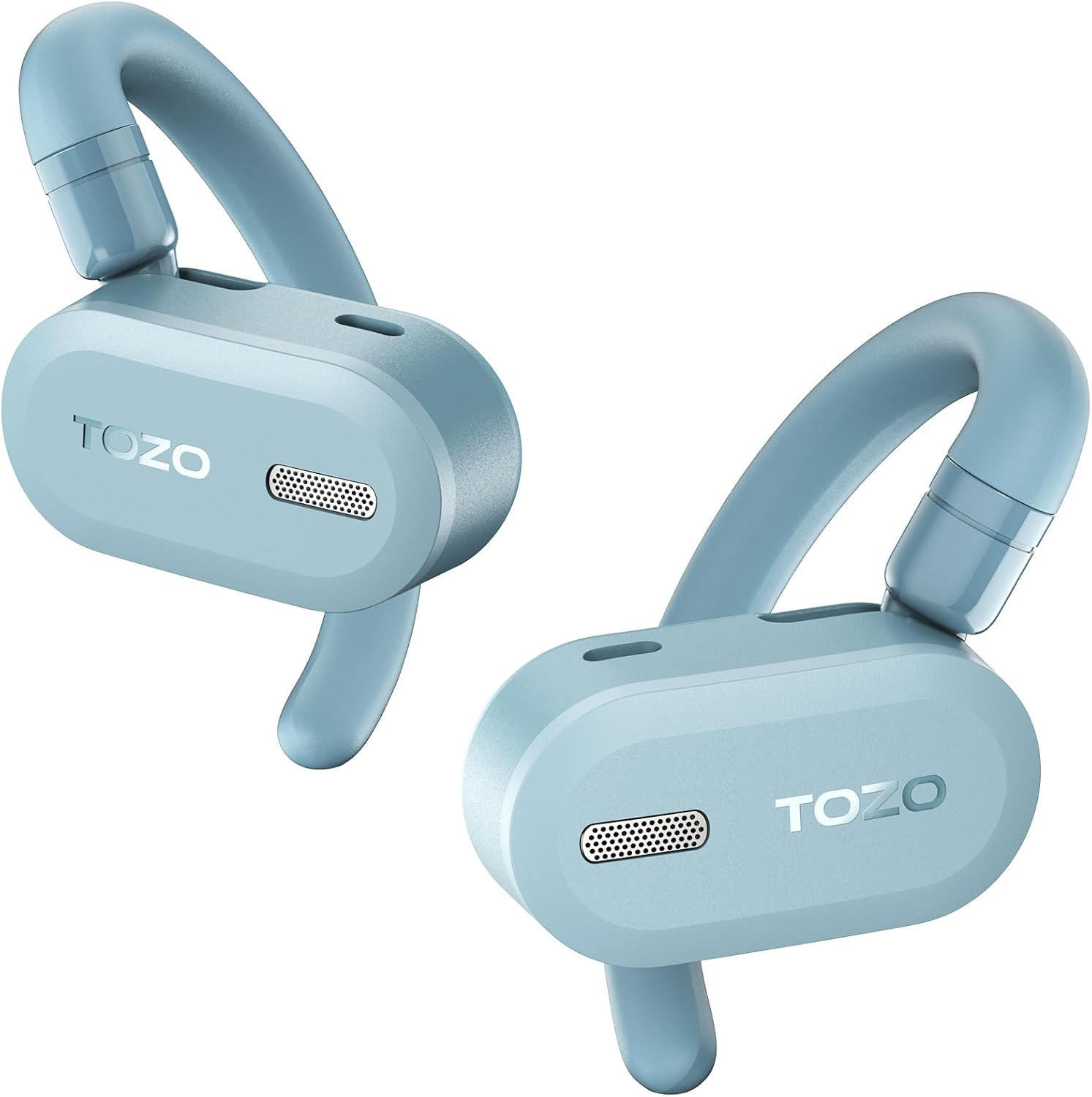 TOZO O2 Lightweight Wireless Earbuds with Multi-Angle Adjustment, True Wireless Bluetooth 5.3 Headphones with Open Ear Design for Long-Lasting Comfort, Crystal-Clear Calls for Driving, Meeting