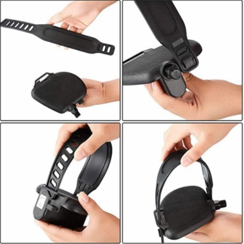 Adjustable Exercise Bike Pedal Straps, 1 Pairs Heavy Duty Non-Slip Pedal Straps Fit Most Bikes, Spinning Exercise Bikes, Stationary Cycle, Bicycle for Home or Gym image number 3