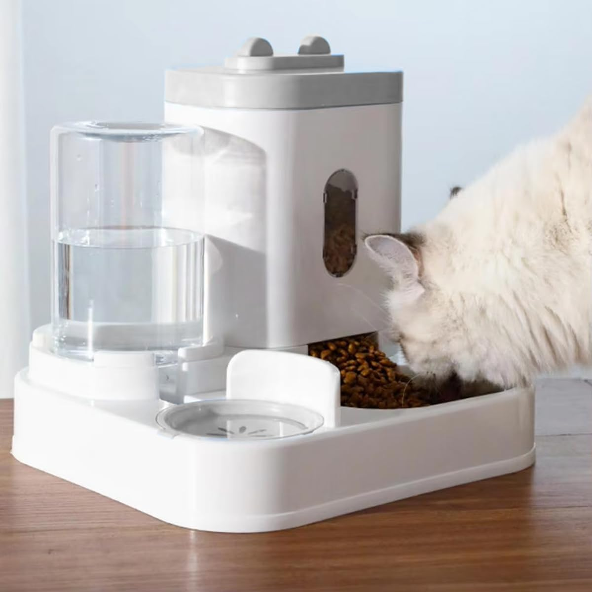 AIMALL Large Capacity Pet Feeder and Water Dispenser, Automatic Cat and Dog Feeding Station, 10-Day Worry-Free, Integrated Food and Drink System