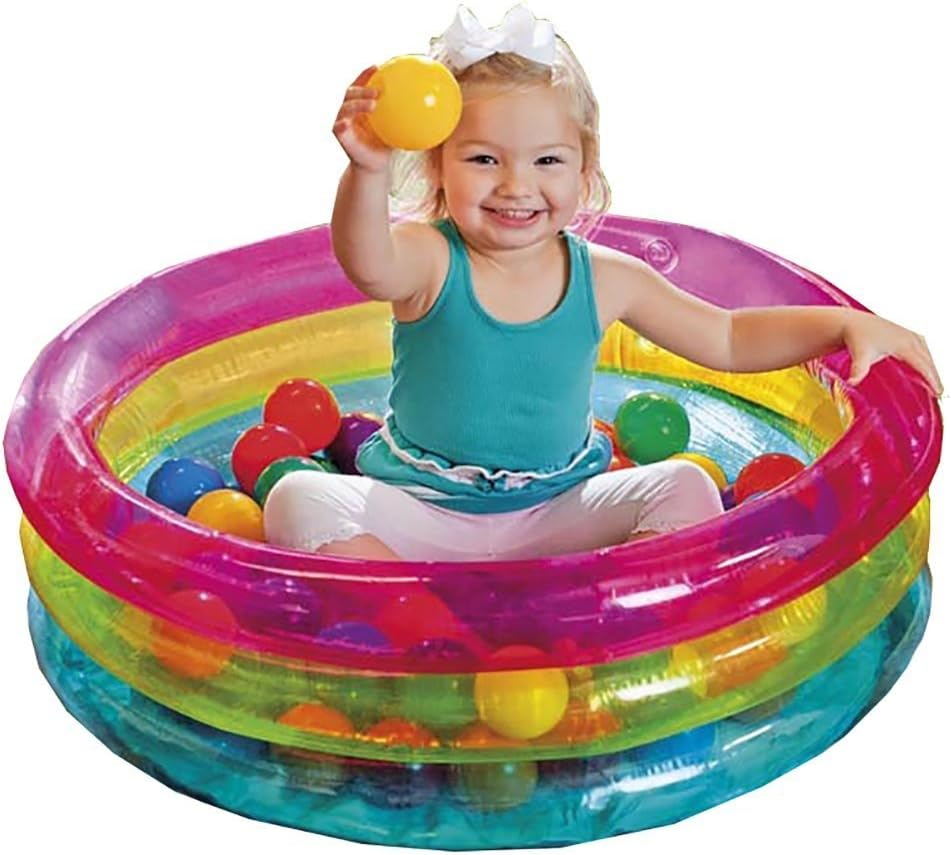 INTEX 48674NP - Classic 3-Ring Baby Ball Pit, Ages 1-3, Size 86Cmx25Cm image number 2