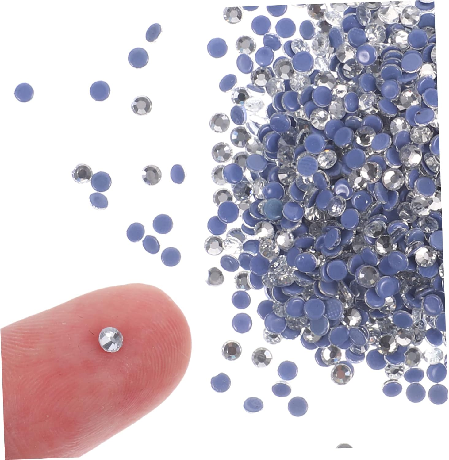 NOLITOY 2880Pcs Hot Melt Rhinestones for Crafts Flatback Glass Gems in Bulk for DIY Dress Embellishments and Crafting Projects