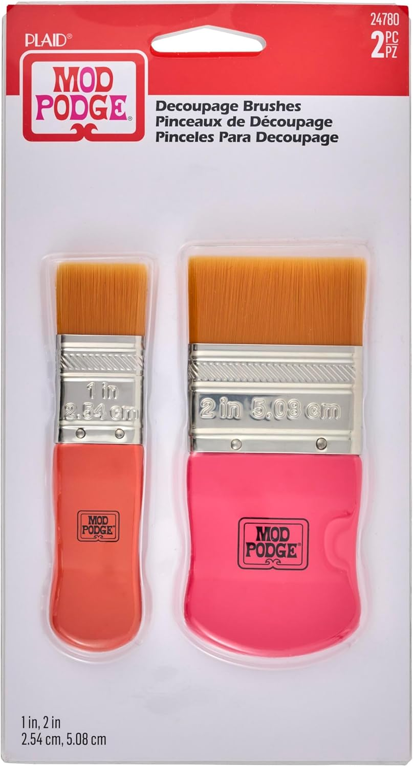Mod Podge 10615 3 Piece Short Handle Brush Set image number 3