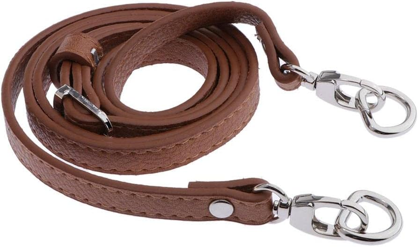 Hailong Ming Adjustable Leather Bag Replacement for Pocket Production - Black- Silver Buckle image number 6