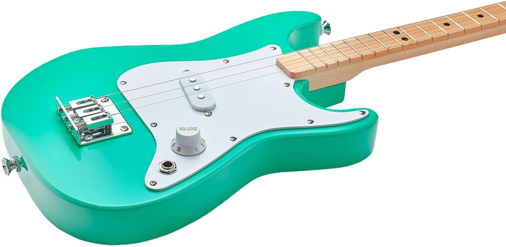 Fender X Loog 3-String Stratocaster Electric Kids Guitar 3 String Beginner Kit (Seafoam Green) image number 1