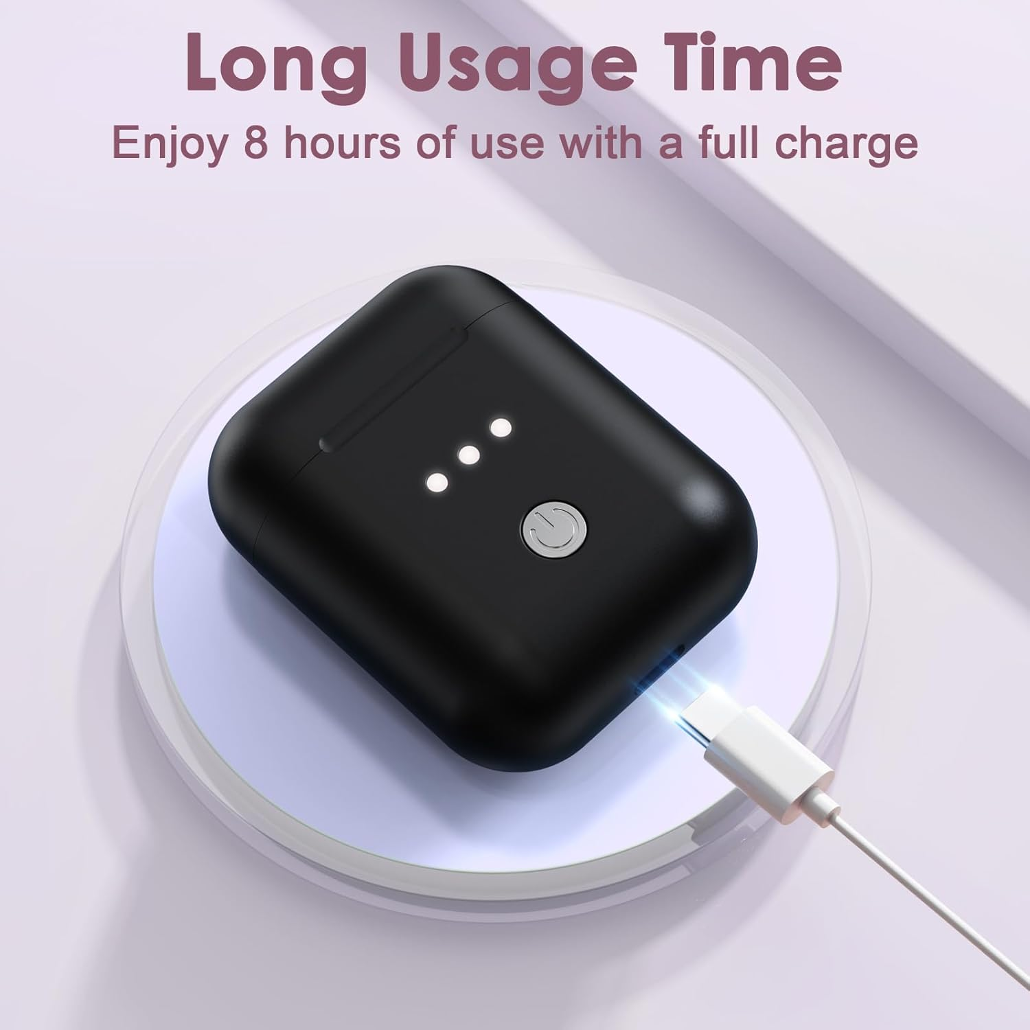 Vcycal Microcurrent Facial Device, Mini Microcurrent Face Lift Device for Face Lifting and Facial Sculpting, Portable Facial Roller Massager Tool for Man and Woman, Black - White image number 3