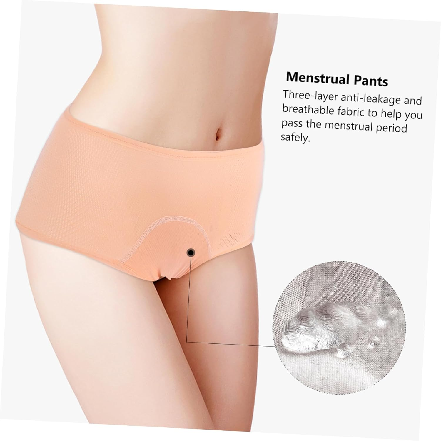 LIFKOME Menstrual Underpants for Women Comfortable Leak Design with Breathable Multi Absorbency for Everyday Wear Light image number 3