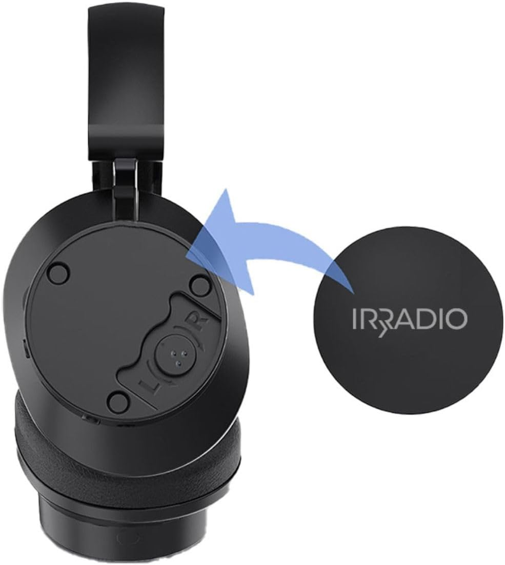 IRRADIO Ir-Sigma plus Wireless BT Headset for TV, Music and Gaming. Immersive Audio, Selective Equalizer, BT or Wired, Split Listening, Transmission Range up to 100 Feet image number 5