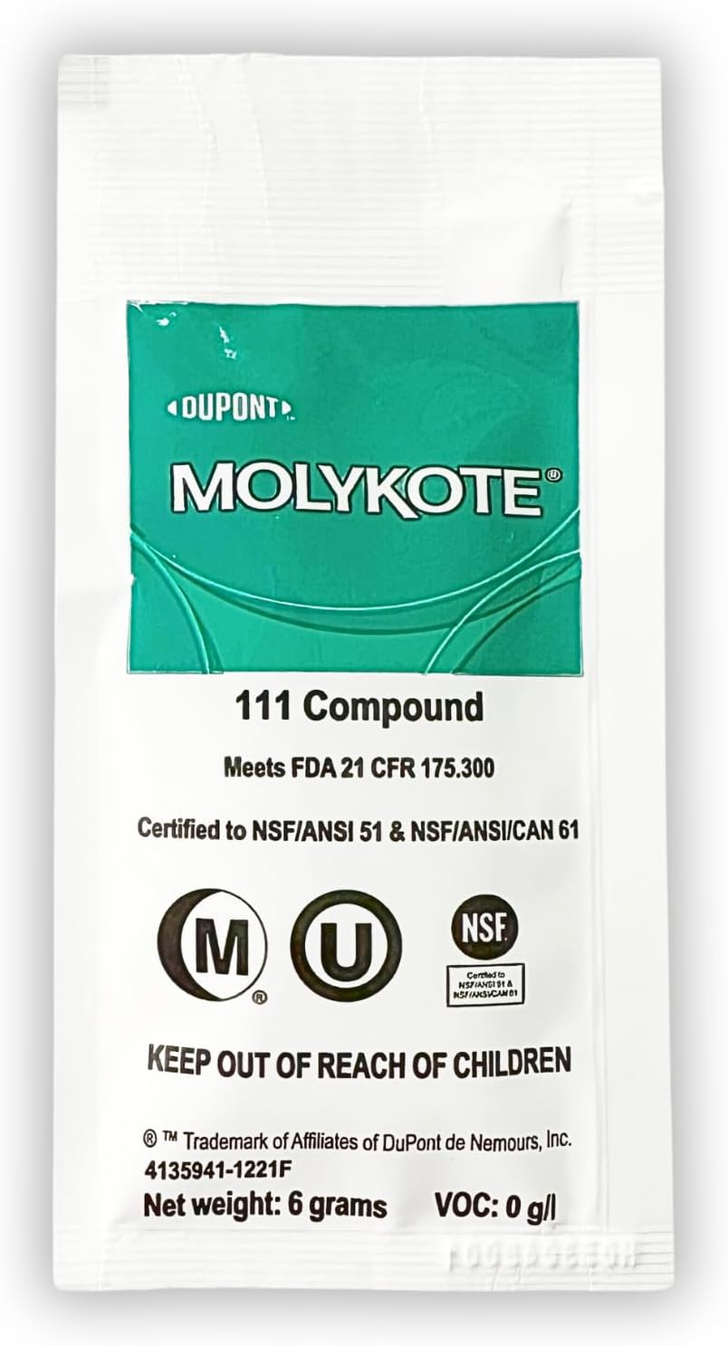 Gasket Made for E61 Espresso Machines. Cafelat Gasket 8Mm and Molykote 111 Grease. Compatible with Rocket Espresso, ECM, Quickmill, Vibiemme, Lelit 58Mm, Wega, San Remo. image number 2