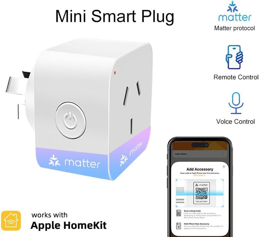 Uantii Matter Plug, Smart Wifi Plug Works with Homekit,Alexa,Works with Google Home, Works with Smartthings (1) image number 2