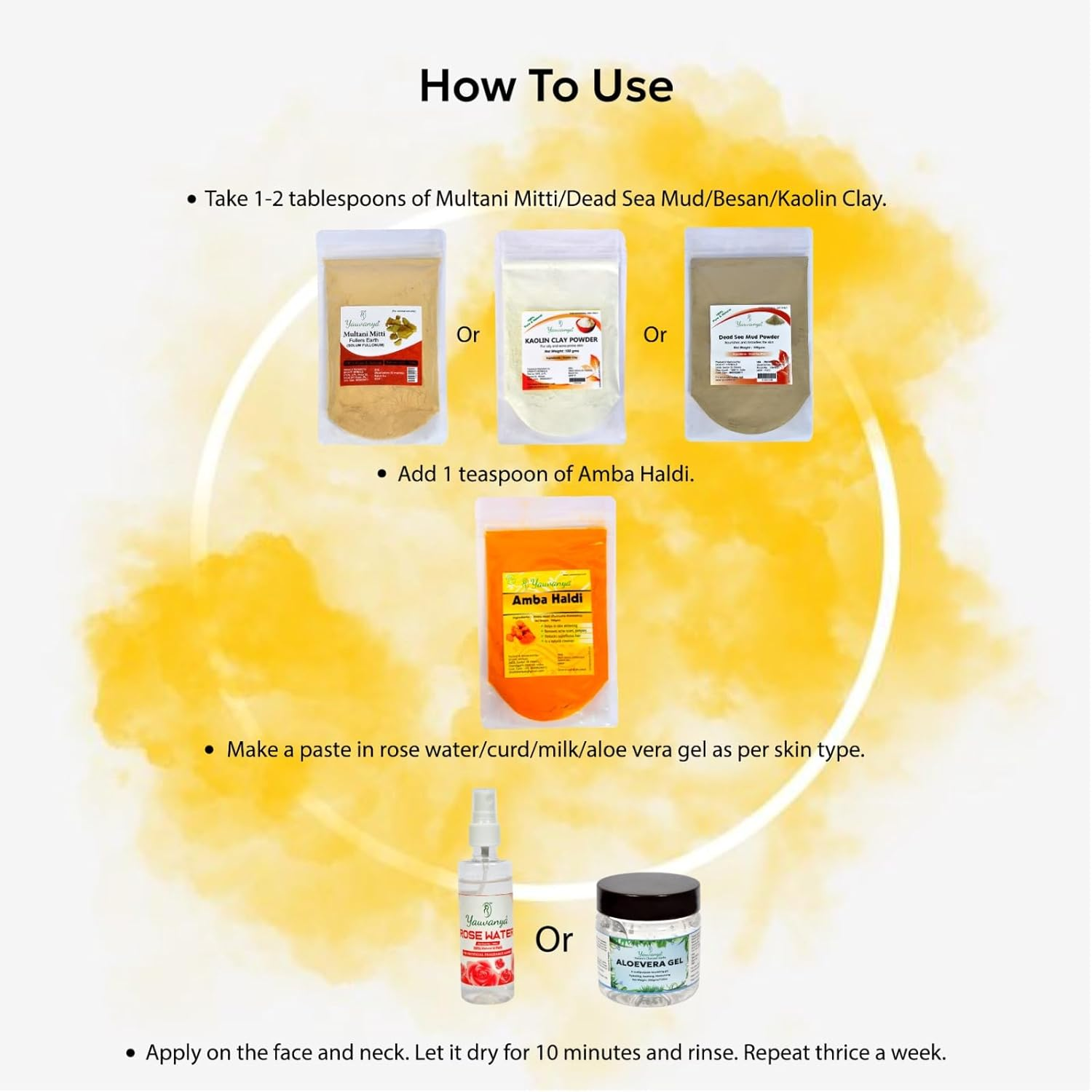 Yauvanya Amba Haldi (Wild Turmeric/Curcuma Amada) - 100 Gms