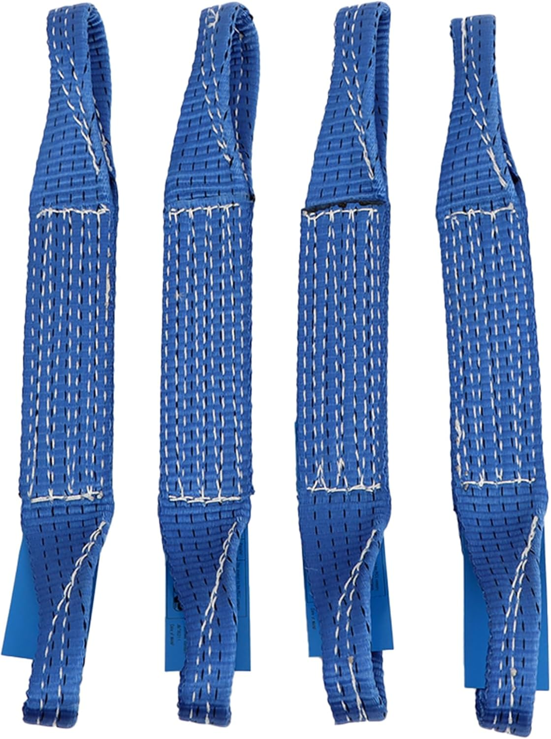 4 Pc Load Restraint Car Carrying Strap with Loops Wheel Tie down Towing Tie Down