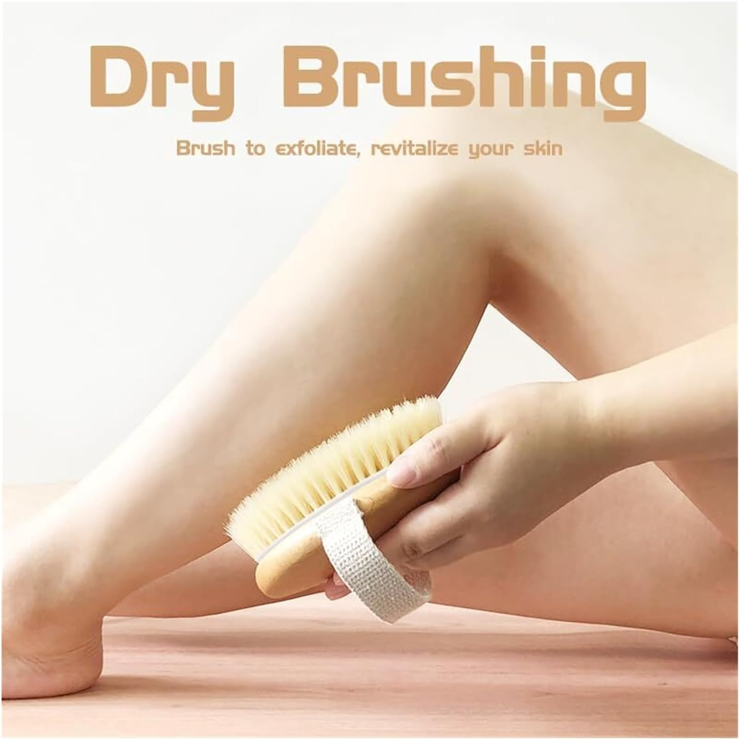 Dry Brushing Body Brush for Exfoliation, Lymphatic Drainage & Cellulite Treatment &ndash; Silicone Scrubber, Back Lotion Applicator, Shower Exfoliator, Pore Massage Tool, Anti-Cellulite, Perfect for Men & Women image number 5