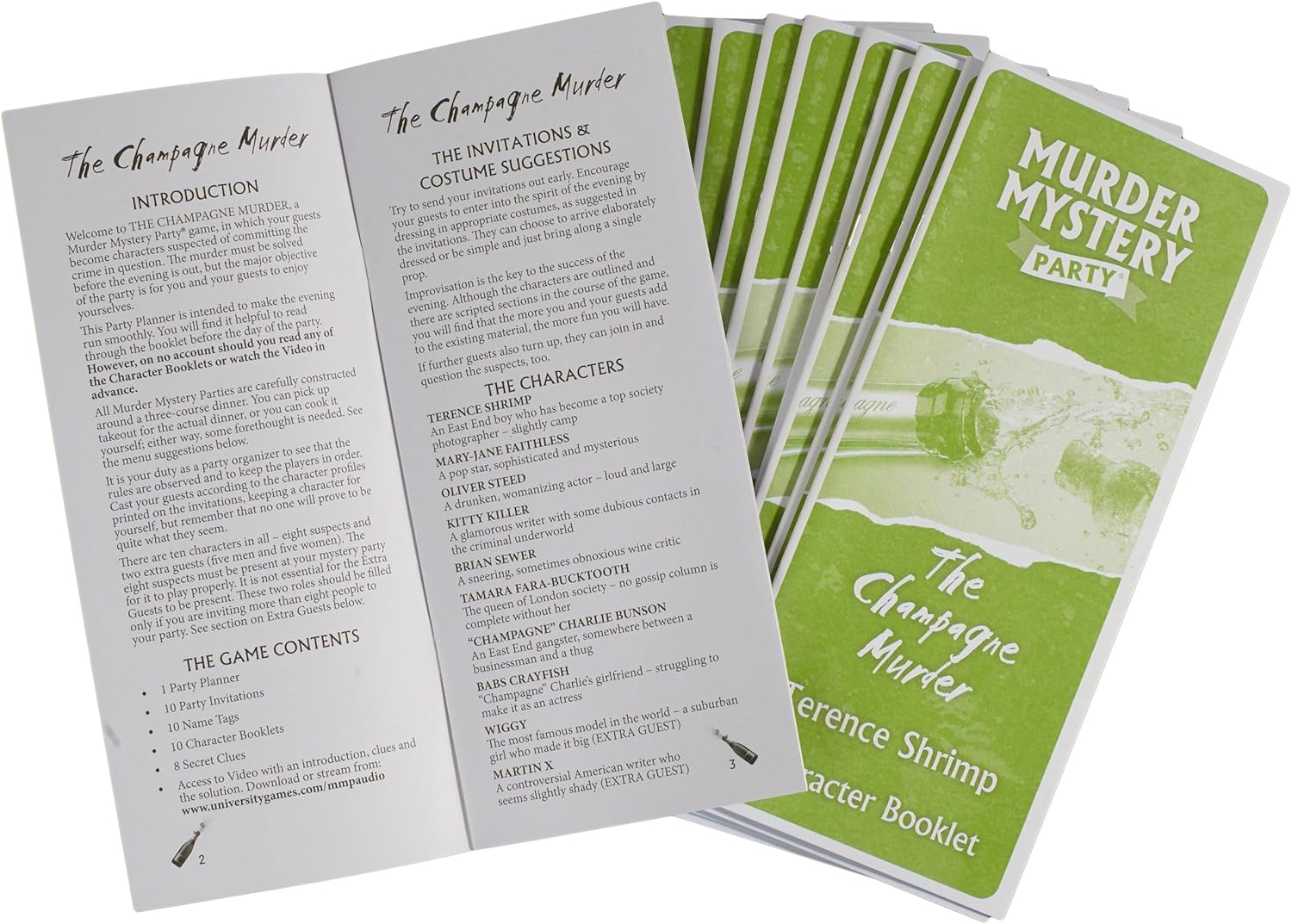 Murder Mystery Party Game &ndash; the Champagne Murder | Fun Board Game for Adults & Teens, Ages 14+ | Perfect for Parties, Unsolved Case Files & Mystery Lovers