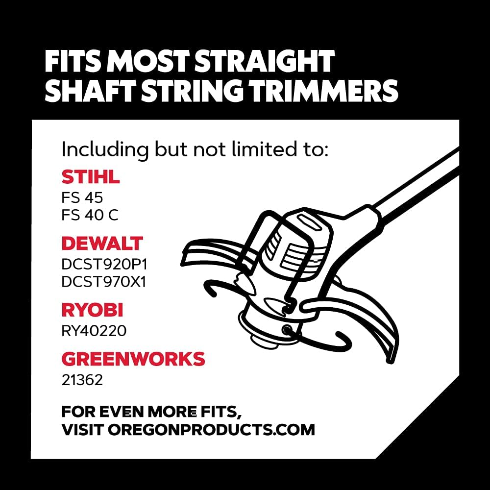 Oregon 20-106 Platinum Gatorline Supertwist Trimmer Line, .105-Inch, 1/2 Pound, Black