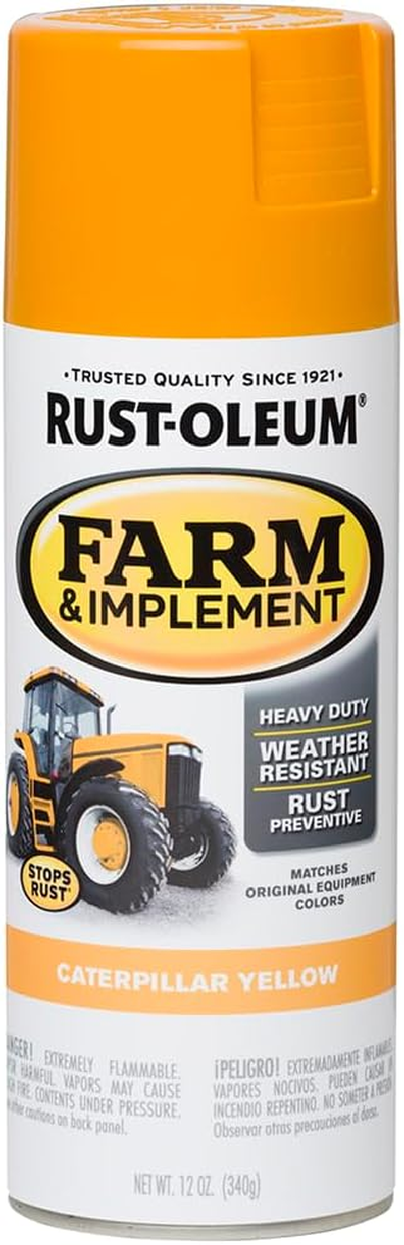 Rust-Oleum 280124 Farm and Implement Spray Paint, John Deere Green, 12 Oz