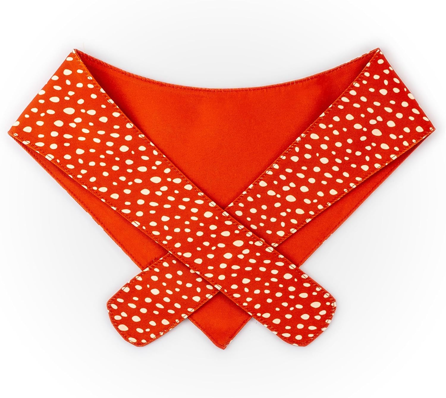 Paws Boutique Premium Dog Bandana/Scarf | Design: Tango Tangerine | Reversible Dual Layered/Sided | Small, Medium & Large Pets | Unique Style | Accessories for Puppies & Dogs (S) image number 1