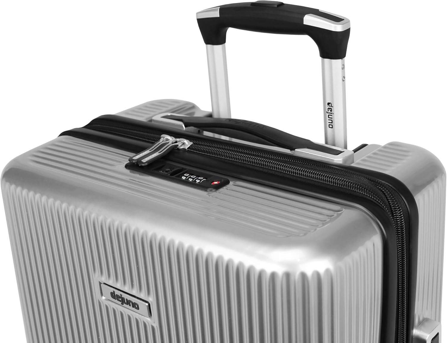 World Traveler Dejuno Monarch Lightweight Hardside Polycarbonate Expandable Spinner Luggage with TSA Lock, Titanium, 20-Inch Carry-On, Dejuno Monarch Lightweight Hardside Polycarbonate Expandable