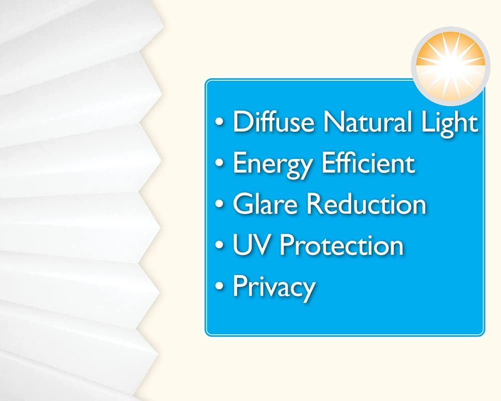 Redi Shade 1616204 Original Light Filtering Pleated Paper White, 36&rdquo; X 72&rdquo;, 6-Pack