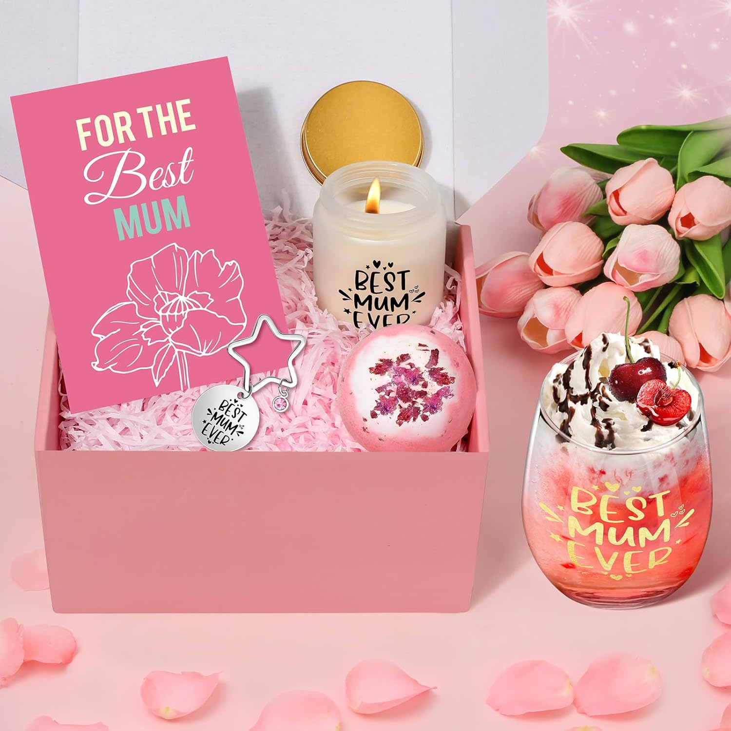 Tecanne Mothers Day Gifts, Gifts for Mum from Daughter, Son, Christmas Birthday Gift Pamper Hamper Presents for New Mum, Wife image number 5