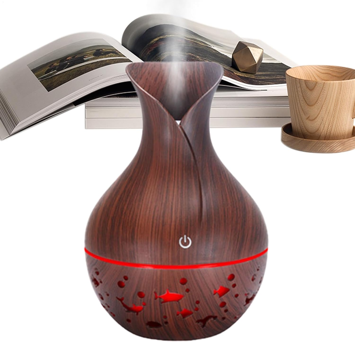 Desk Humidifier, Travel Humidifier | Desk Humidifier with Tilt, Oil Diffuser with Cute USB Design - Portable Humidifier, Oil Diffuser for Women, Ho