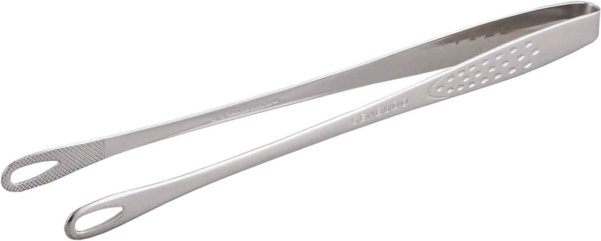 Shimomura Planning 40298 Slim Yakiniku Tongs, 9.4 Inches (24 Cm), Made in Japan, Easy to Grasp Fine Foods, Dishwasher Safe, Anti-Slip, Frying Food, Total Length 9.4 Inches (24 Cm), Outdoor Stainless image number 4