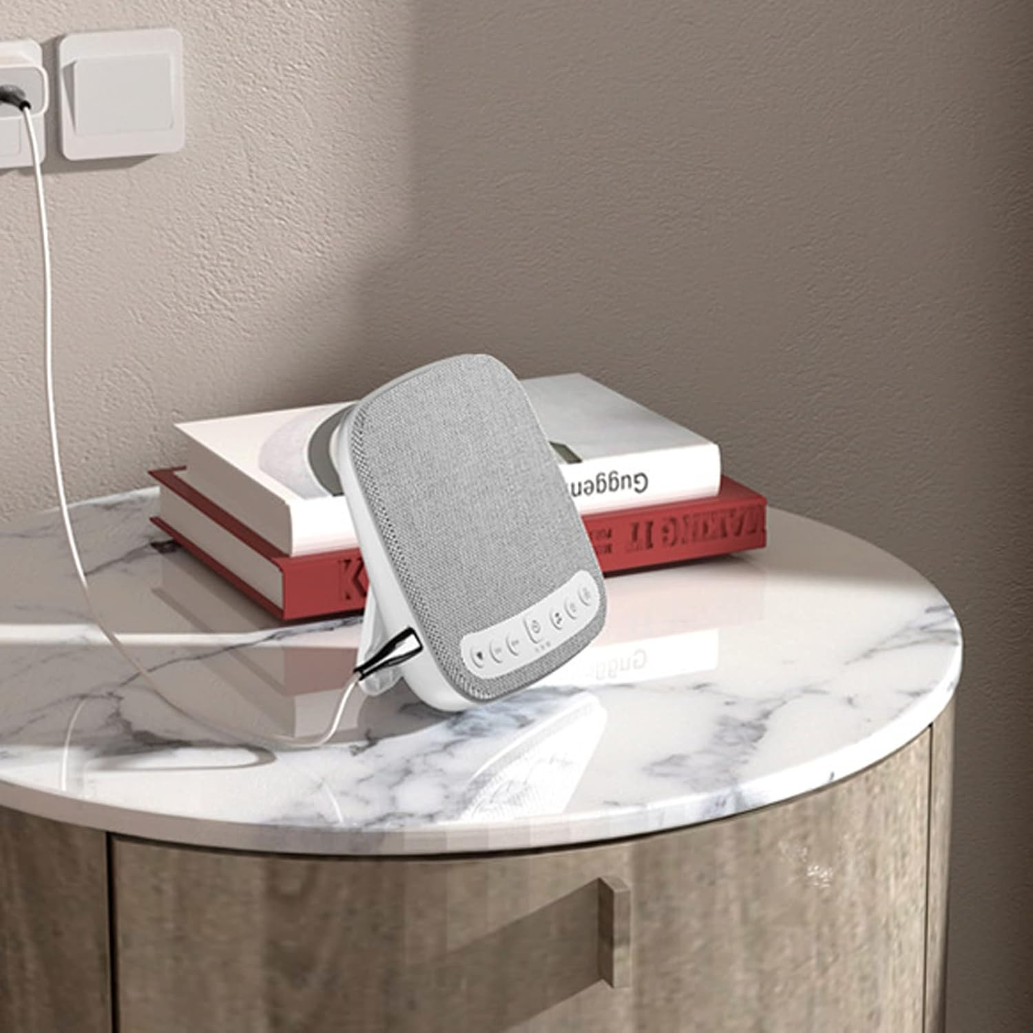 White Noise Machine, Sound Machine for Sleeping, Small Travel Portable Sleep Sound Machine with 18 Sounds for Adults Kids Baby, Baby Soother, Auto-Off Timer & Volume Control image number 1