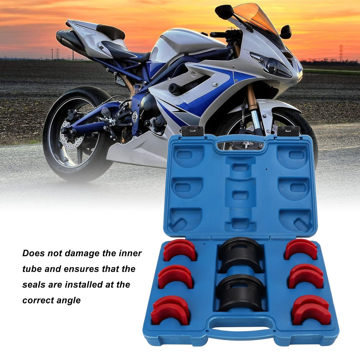 35‑50Mm Front Fork Seal Driver, Front Fork Seal Driver Tool Set for Motorcycles and Front Fork Seal Driver Tool image number 3