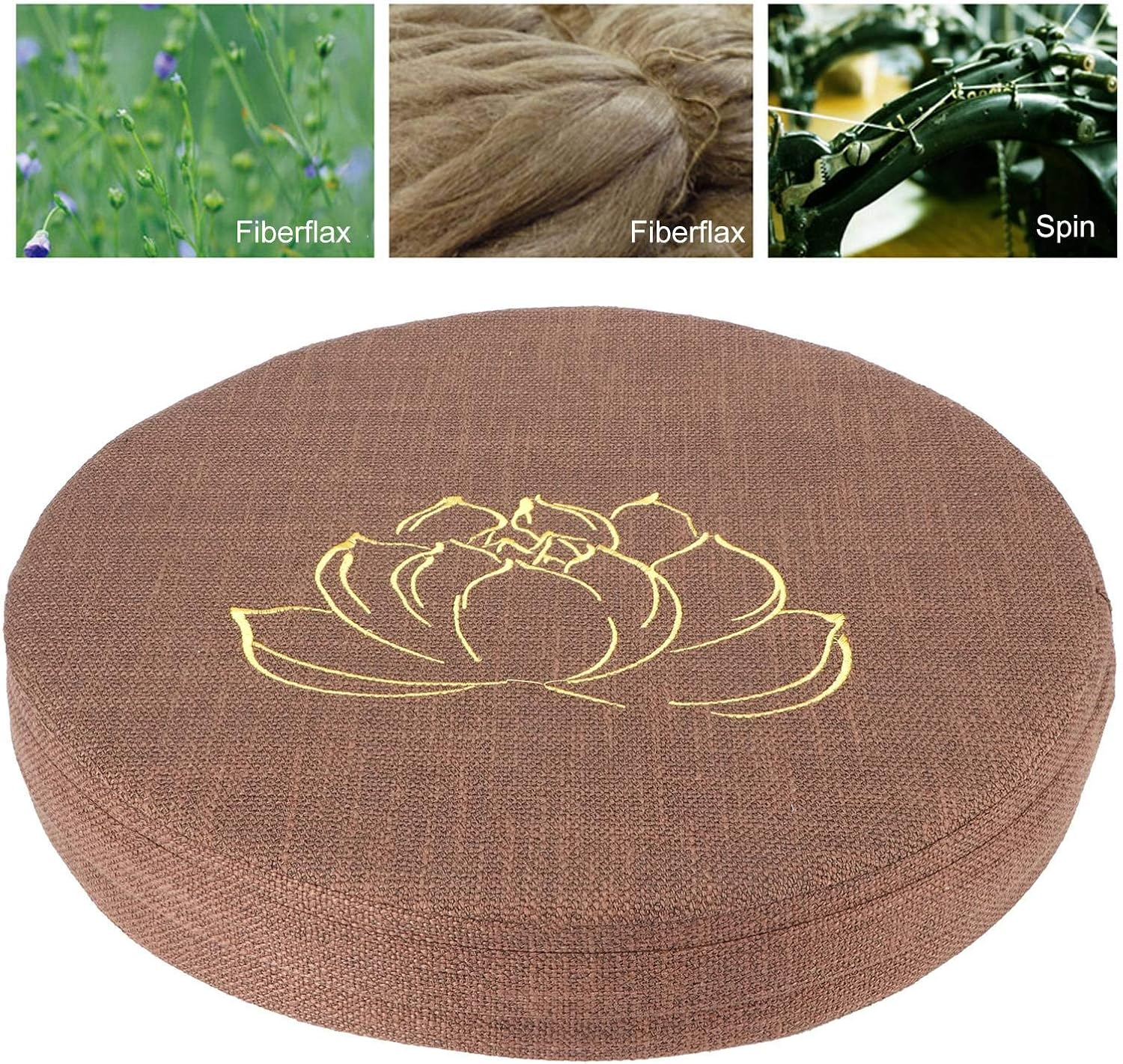 Outdoor round Floor Cushions for Sitting, Meditation, Yoga, Living Room, Sofa, Balcony (Coffee) image number 1