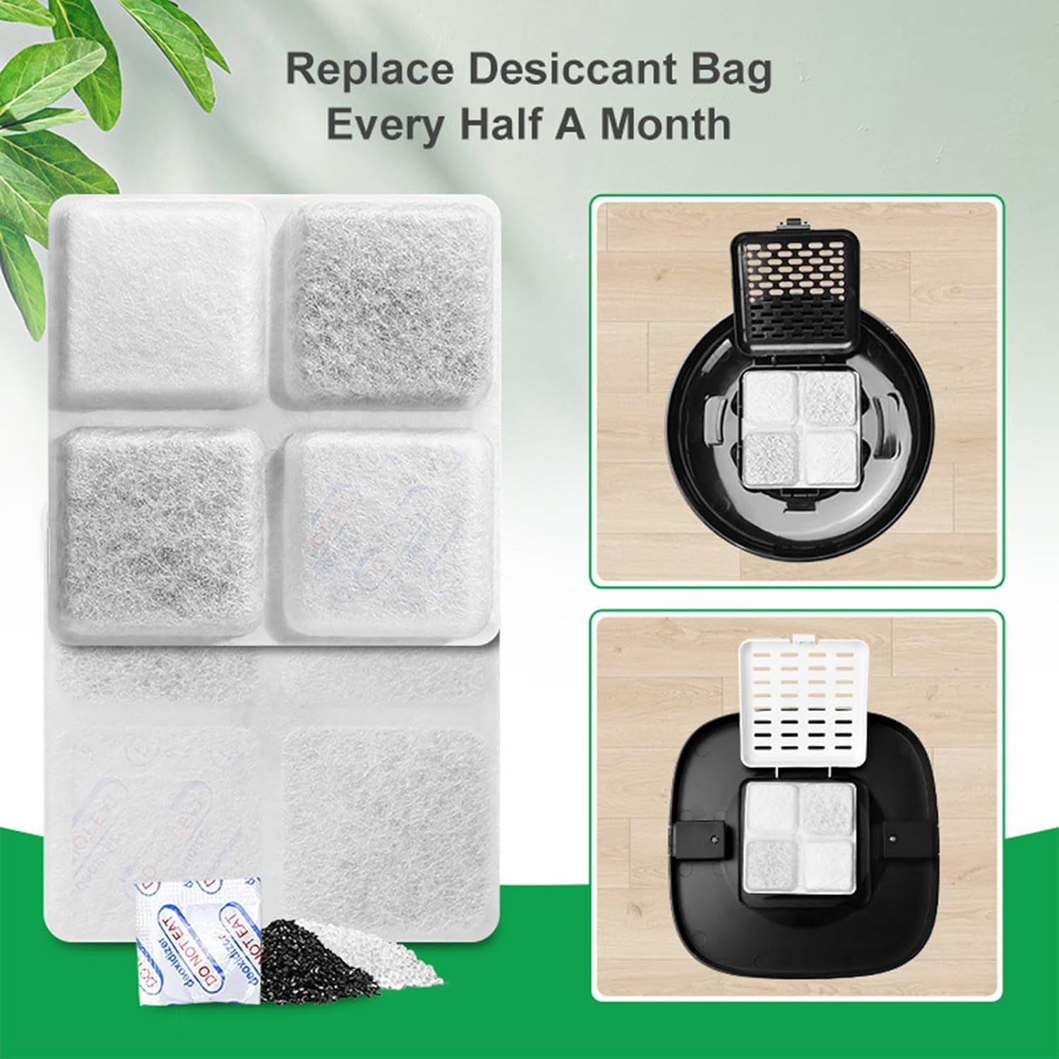 C-U for Petlibro 5L/3L Automatic Feeder Pet Food - Desiccant - Bag, 12 Packs Desiccant Packets Keep Cat Food & Dog Food Dry and Fresh