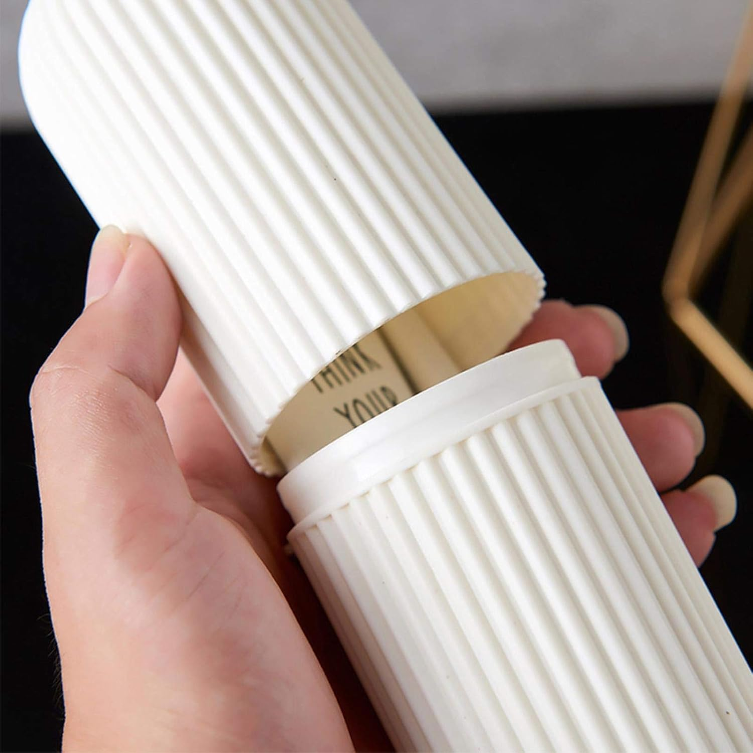 Yuanstore Travel Portable Toothbrush Toothpaste Holder Storage Case Box Organizer Household Storage Cup Outdoor Holder Bathroom Accessorie - Light Green image number 3