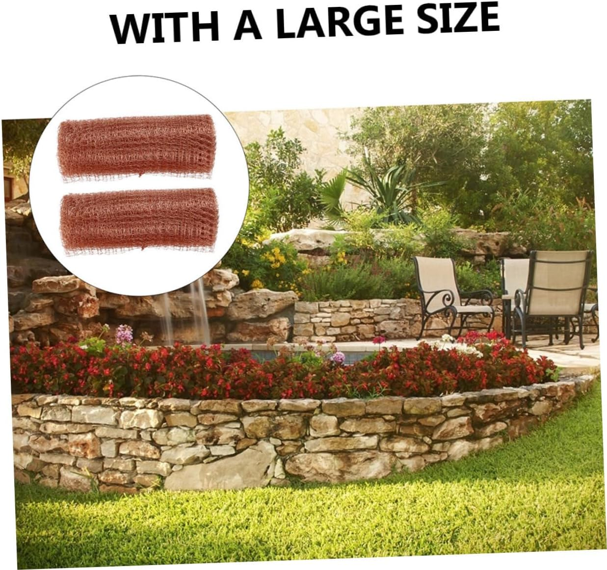 Copper Wire Mesh Barrier for Garden Plants Snail and Mouse Deterrent 127M Roll Flexible and Cuttable Copper Mesh for Hole Filling