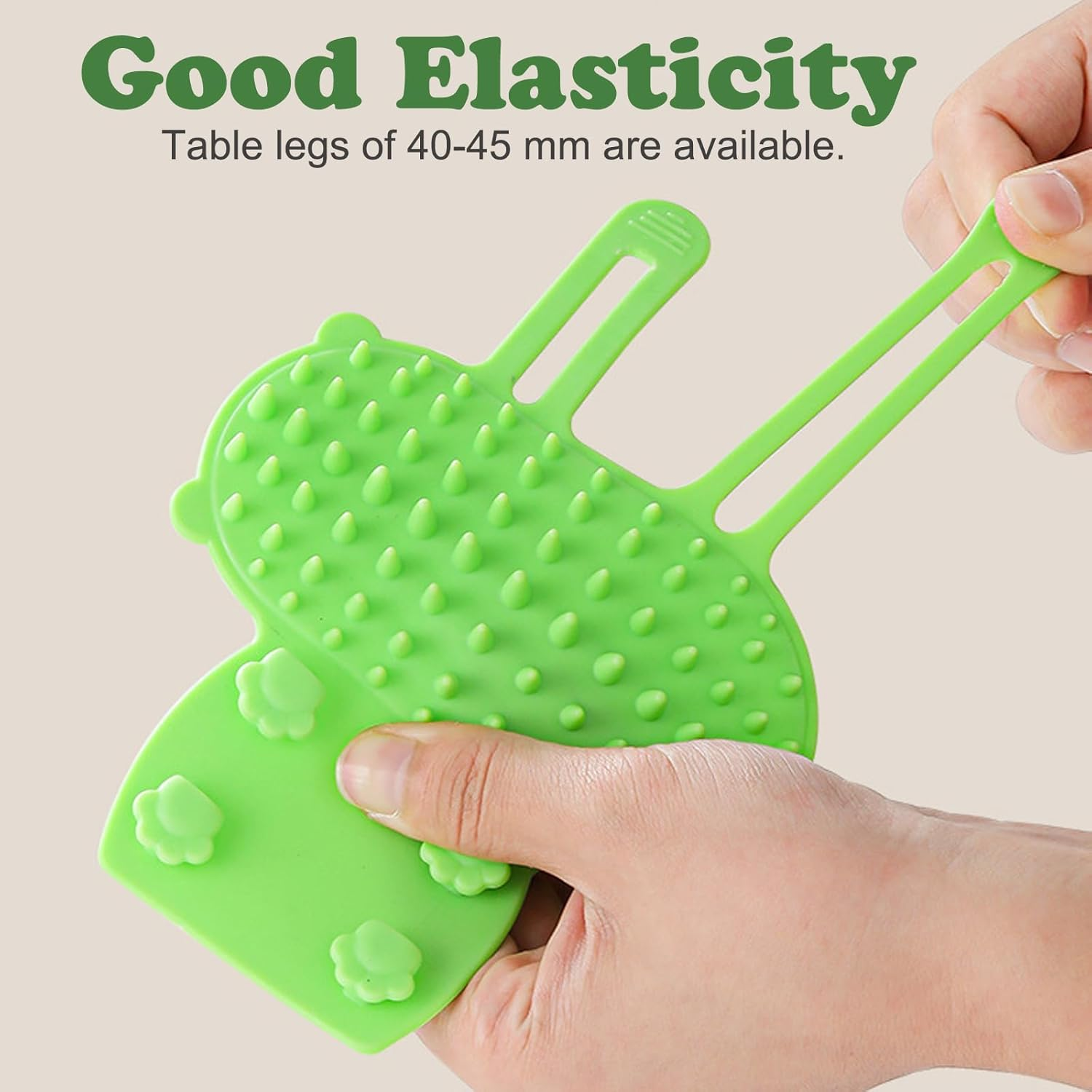 KASESSS 4 Pieces Pet Tickling Artifact, Silicone 2-In-1 Cat Self Groomer, Soft Tickling Comb Pet Brush, Adjustable Self Cleaning Cat Brush, Cat Corner Scratcher for Table Legs Climbing Frame image number 5