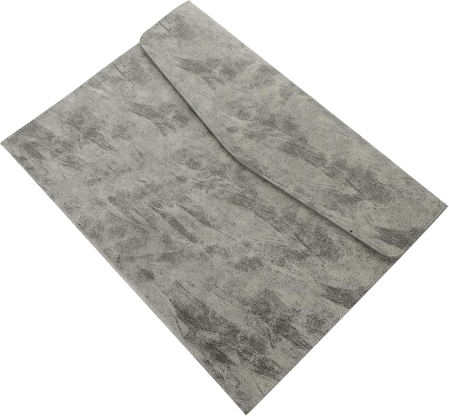 Pu File Folder A4 Business Document Organizer Large Capacity Pu Document Holder Snap Closure Office Supply File Organizer for Work and School