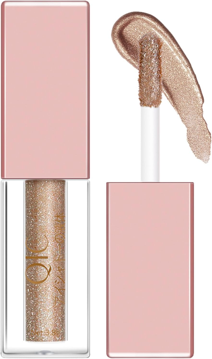 Iiniim 2 Pack Liquid Eyeshadow Brush Set Long Lasting Waterproof Sweatproof Shimmer Glitter Makeup Brushes for Women Girls Professional Cosmetic Tools Pink One Size image number 3