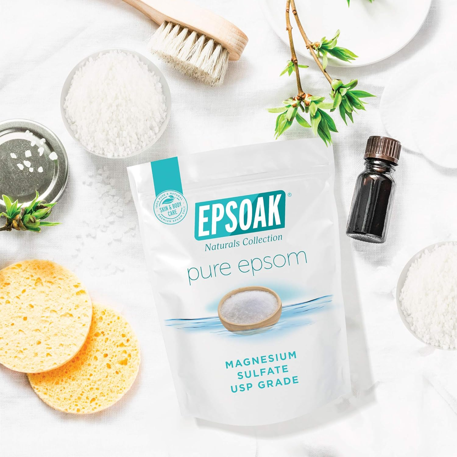 Epsoak Epsom Salt - 5 Lbs. Magnesium Sulfate USP image number 2