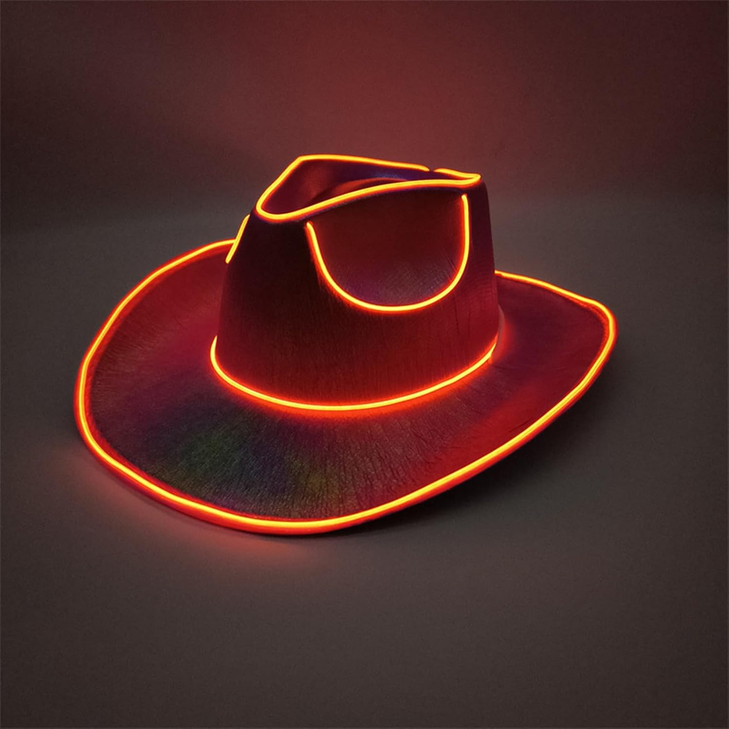 LED Light up Hat, LED Cowboy Hat, Battery Operated Party Sparkly Cowboy Cap, Disco Western Costume Accessories image number 1