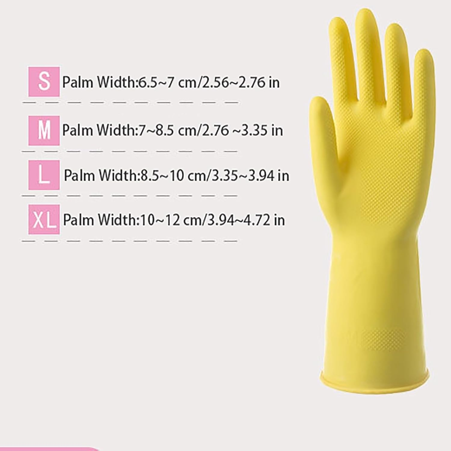 TJSCFY Thick Rubber Gloves for Cleaning Waterproof 4 Pairs Dishwashing Gloves for Kitchen Household Dish Gloves Reusable(Blue,4 Pairs_Xl) image number 5