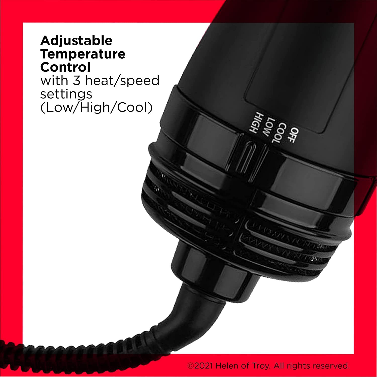 Revlon One Step Volumiser Blowout Brush and Root Booster, Black