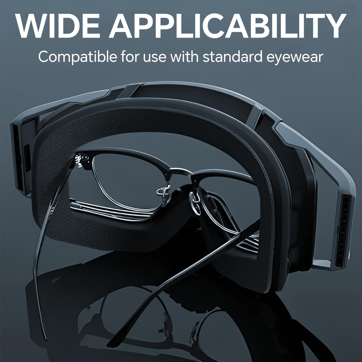 Motorcycle Goggles Dirt Bike ATV Off-Road Riding Motocross Glasses Windproof Glasses Adjustable, High-Quality Sponge Padding image number 2