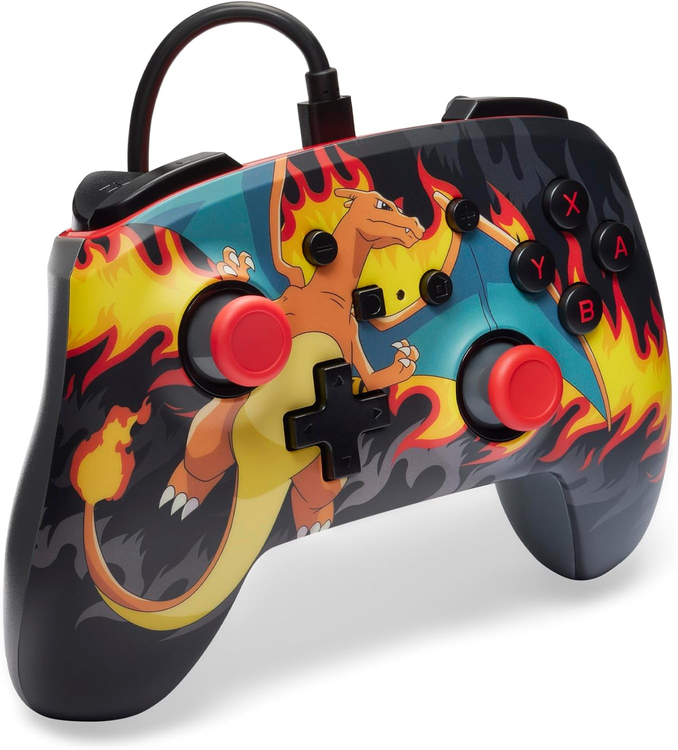 Powera Enhanced Wired Controller for Nintendo Switch, Charizard Firestorm image number 5